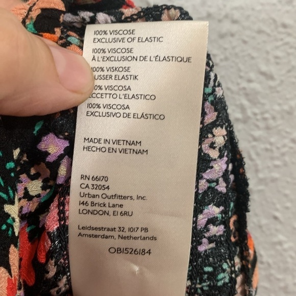 Free People Ava Reversible Floral Tie Micro Top             size XL - Picture 8 of 10